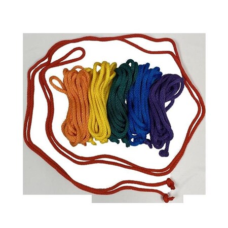Everrich Industries Everrich EVA-0011 Durable Nylon Jump Ropes - 7 Feet - Set of 6 EVA-0011